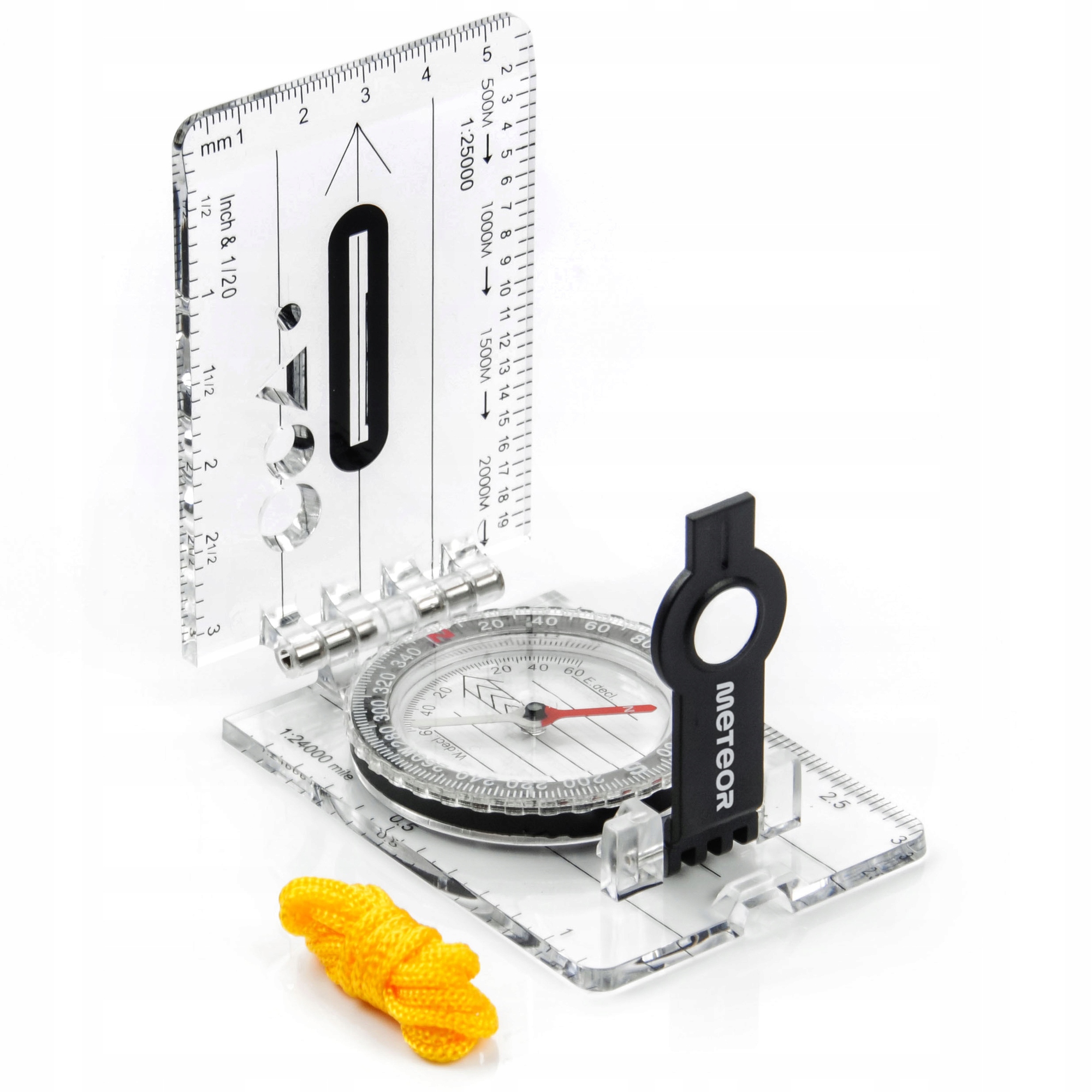 SKŁADANY KOMPAS Z LUPĄ LINIJKĄ MAGNETYCZNY METEOR Producent inny