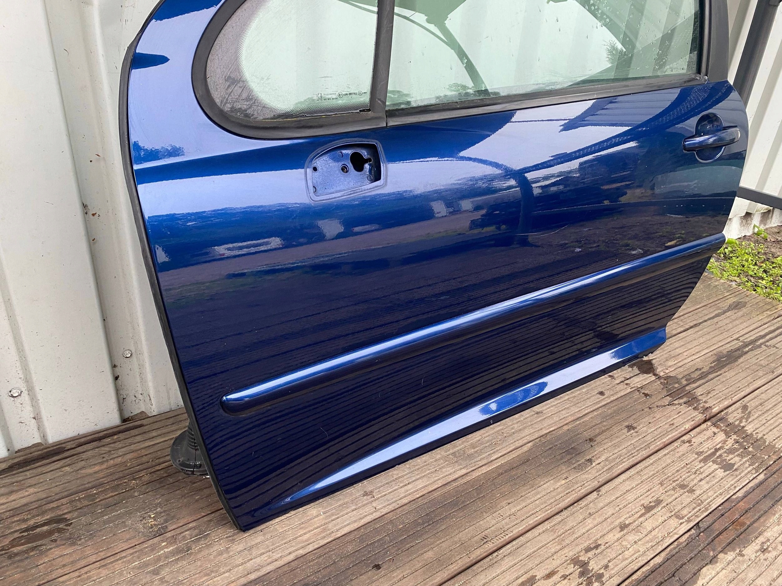 PEUGEOT 207 HB 3D complete door left front front KPL blue