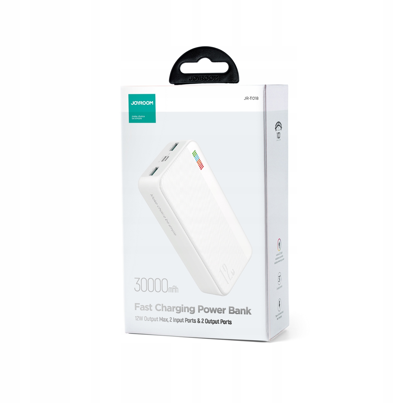 Powerbanka 30000 Joyroom JR-T018 12W 30000 mAh bílá Silný powerbank dárek