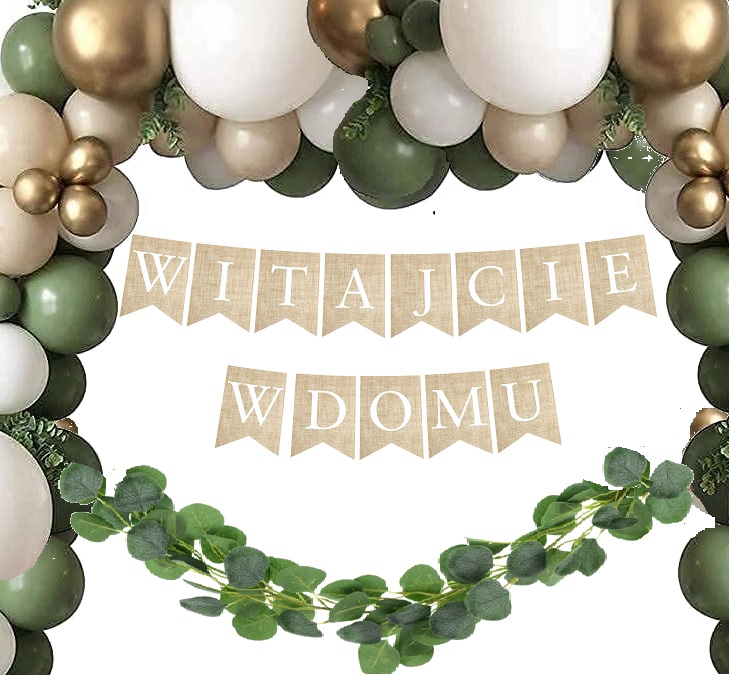 

Balony Boho dekoracje baner Witajcie W Domu