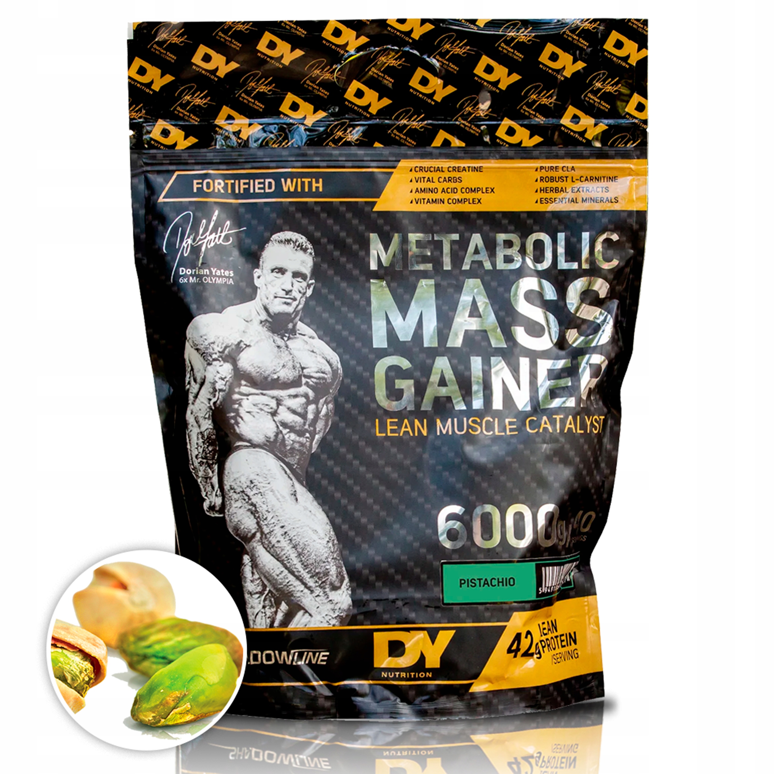 Dorian Yates Metabolic Mass Gainer 6000 g doplněk stravy na hmotnost Bílkoviny sacharidy