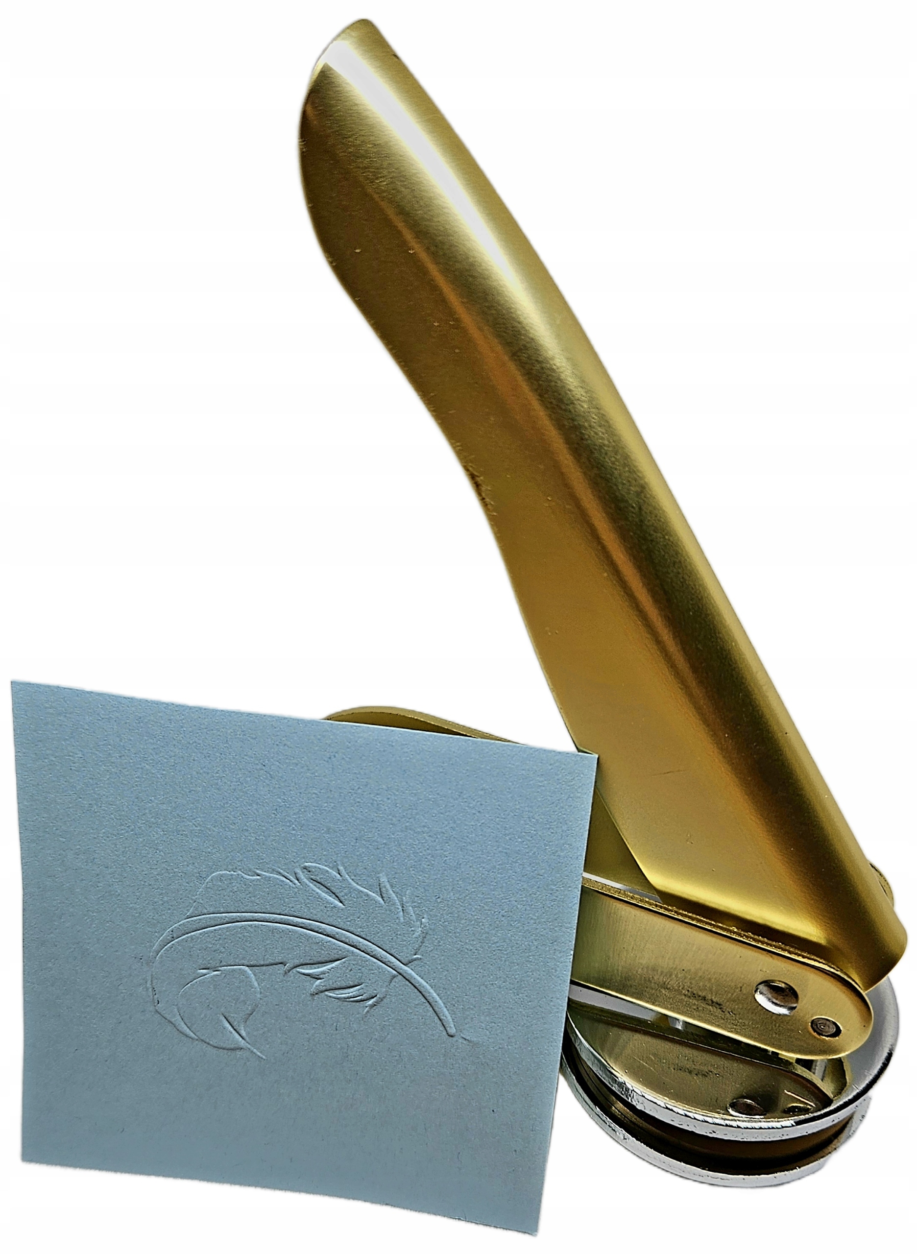 Suchý razítko razítko tradiční výlisek Pero