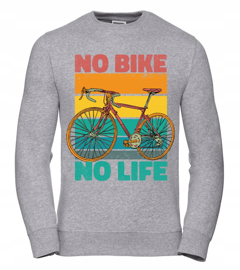 Dámská Mikina No Bike No Life, velikost 2XL, šedá