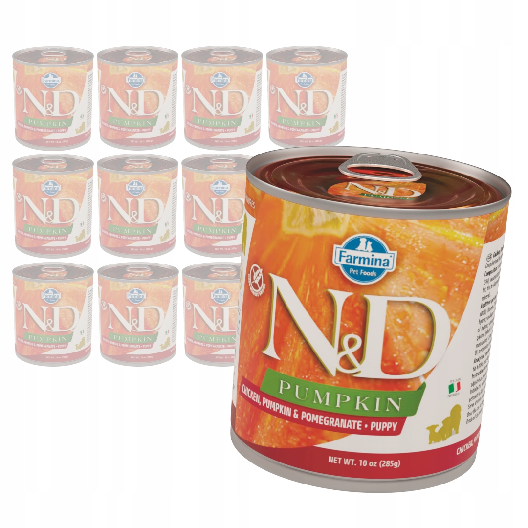 Levně Farmina N&d Dog Puppy 12x285g Krmivo pro štěňata Kuřecí dýně Granátové jablko