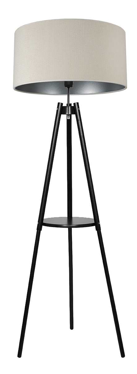 Podlahová lampa Glimex Loft E27 60 W béžová, hnědá, černá