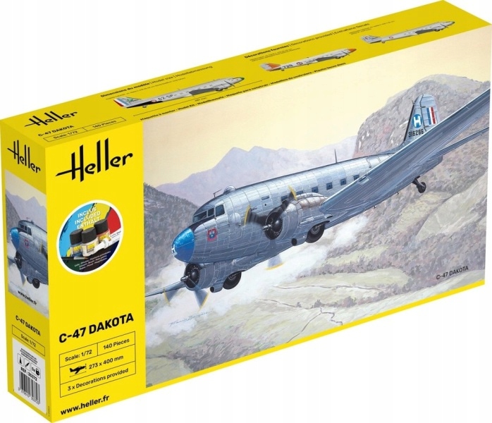 Startovací sada Heller 35372 Douglas C-47 Dakota 1:72