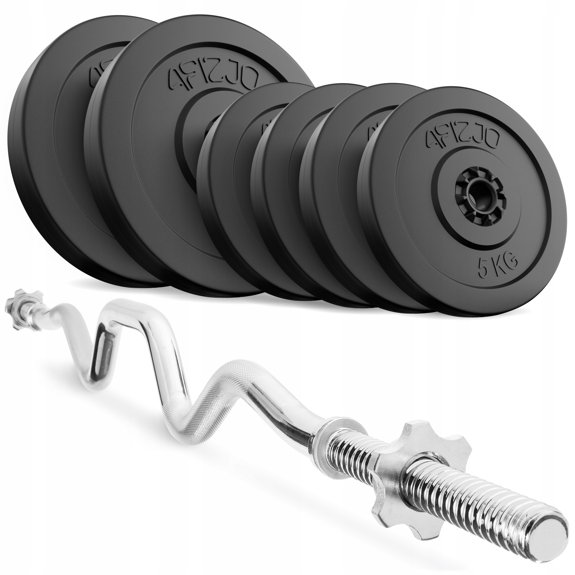 Kulturistická Sada Činky Osa Silně Zlomená 120 CM Závaží 40 Kg