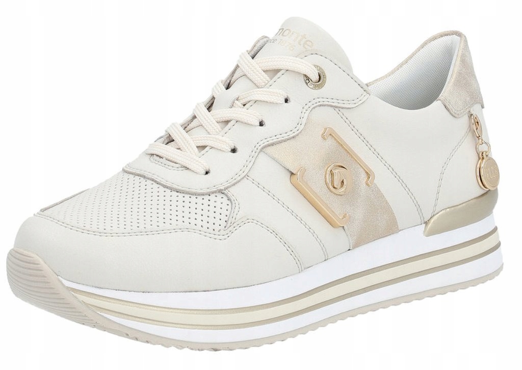 Remonte by Elle D1322-60 40 béžové polobotky tenisky Rieker Soft