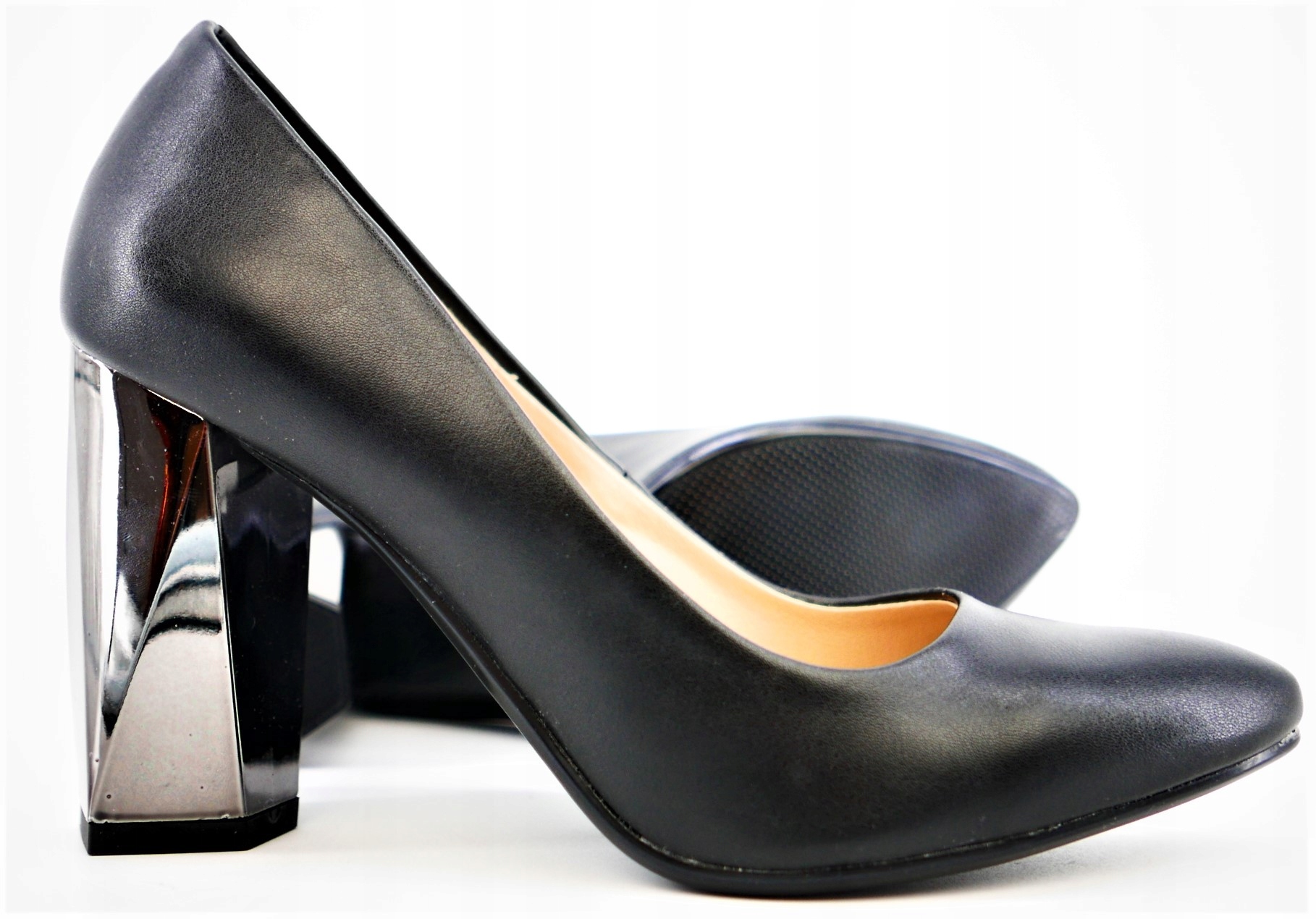 Aga But Polské Lodičky Černé Eko Kůže R39