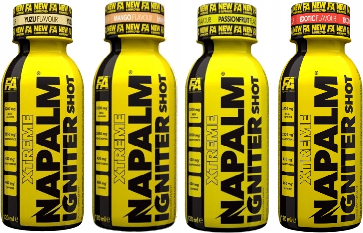 FA NAPALM JUICE SHOT 12x 120ml SZOT PRZEDTRENINGOWY — 12