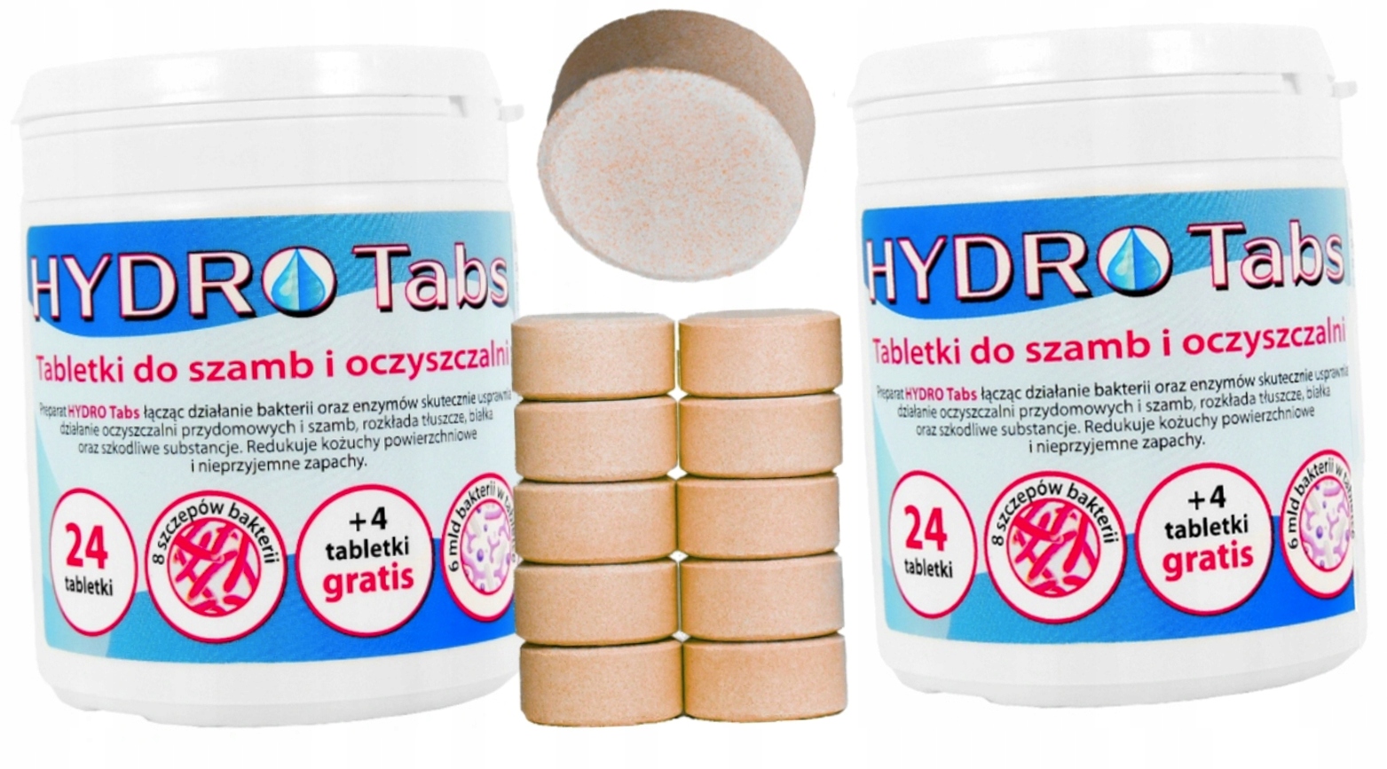 Bakterie Do Szamba Oczyszczalni Hydro-tabs 48+8