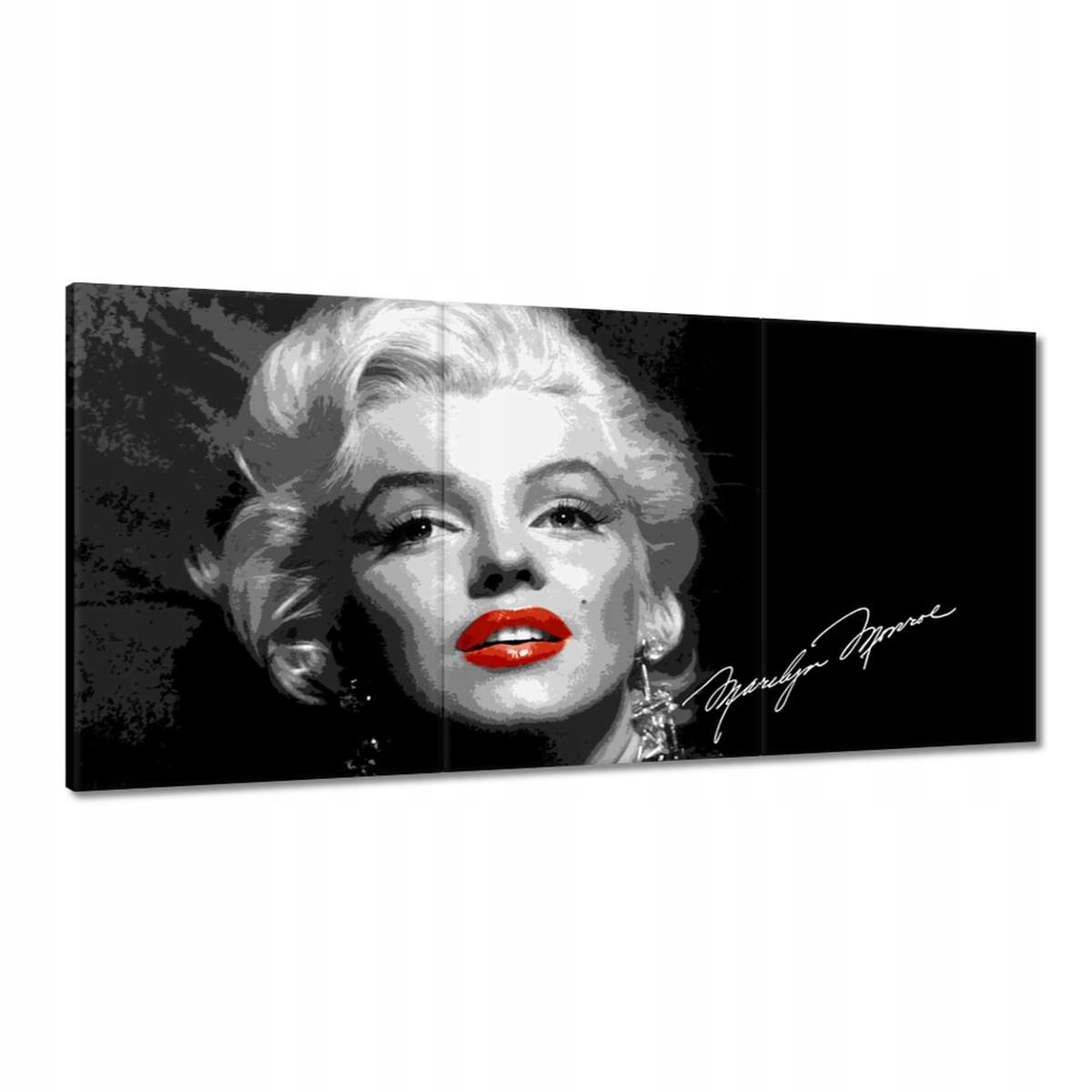 Obrazy 180x90 Marilyn Monroe autogram