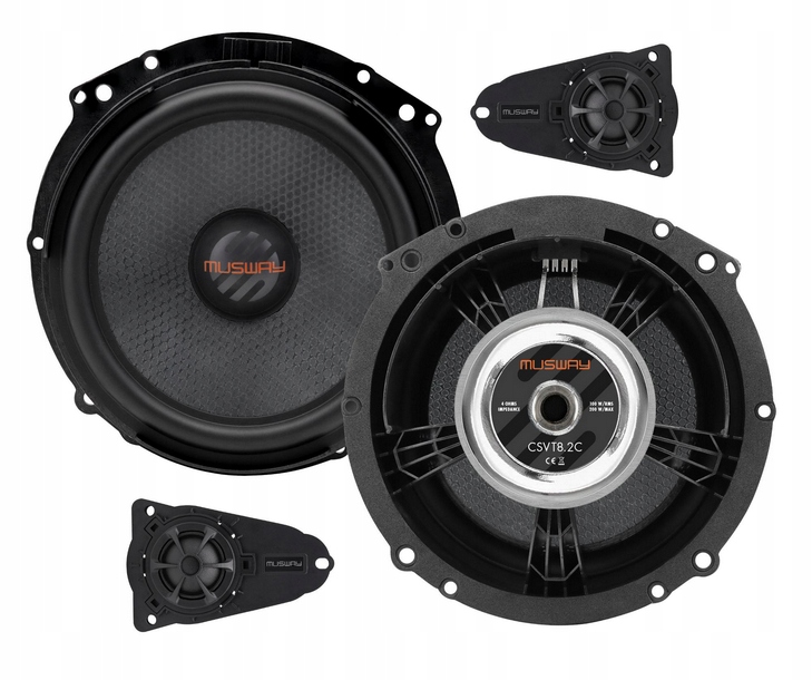Musway CSVT8.2C Plug & Play System Dedykowany VW T5 T6 200 mm 100W RMS
