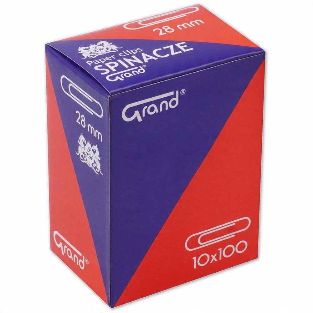 

Spinacze Okrągłe Grand 28 MM 10 Opakowań 100 Szt
