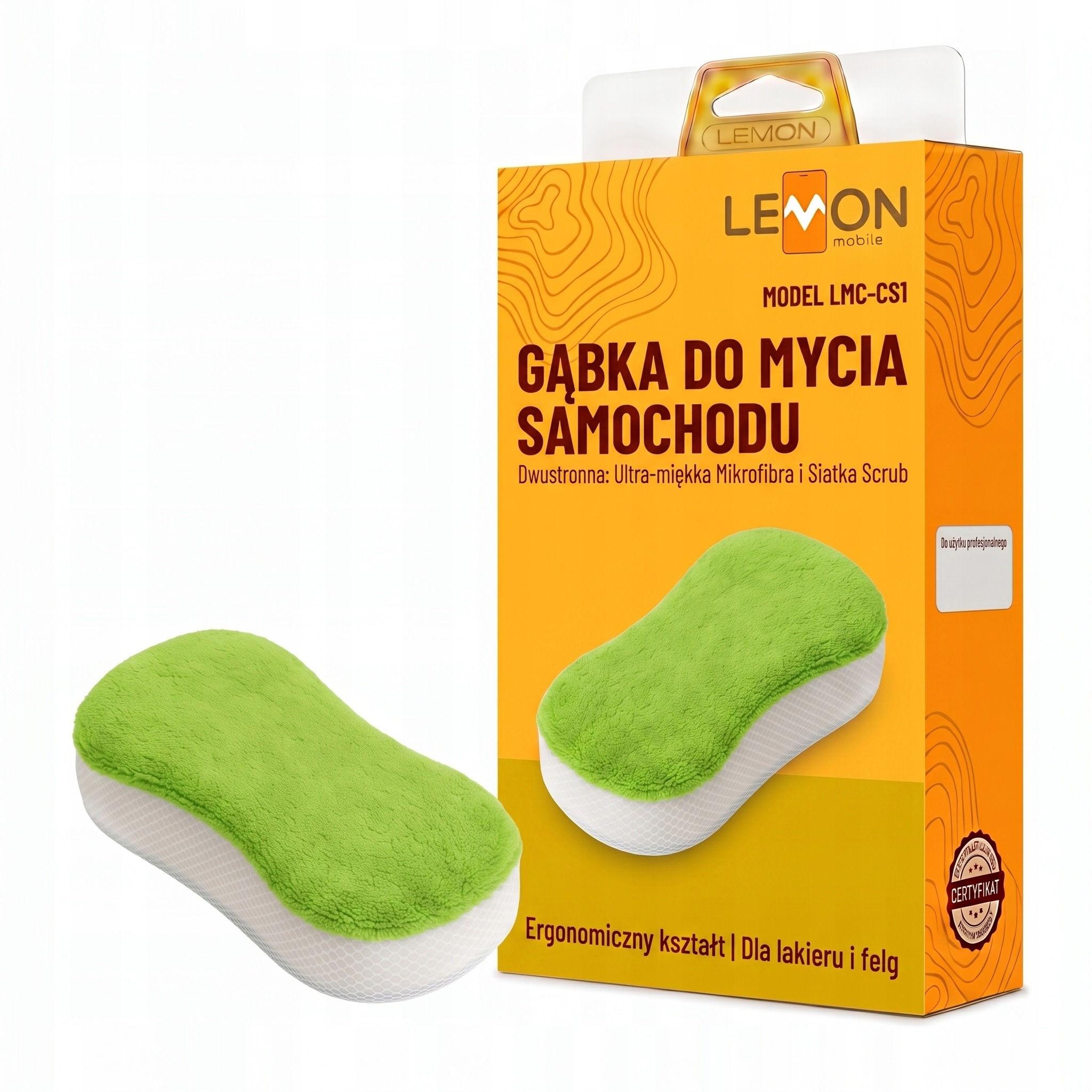 Wysokiej Jakości Dwustronna Gąbka Z Mikfrofibry Do Czyszczenia Samochodu