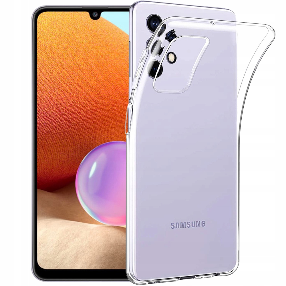 ETUI CLEAR CASE SLIM PLECKI POKROWIEC DO SAMSUNG GALAXY A32 4G + SZKŁO