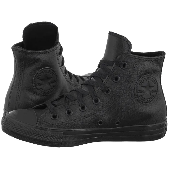 Boty Tenisky Converse Chuck Taylor As Hi Černé Vysoká kůže 135251C