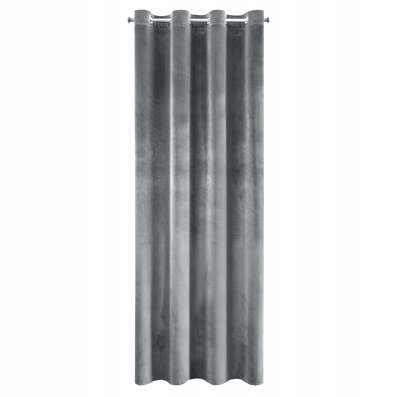 

zasłona welwetowa Grafitowa przelotki