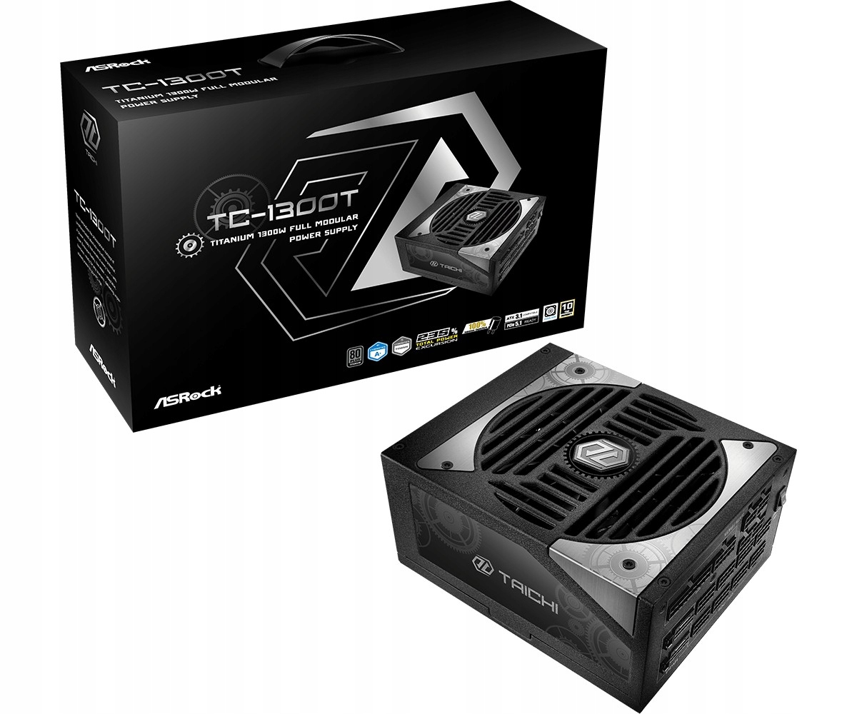 Asrock Modulární napájecí zdroj TC-1300T 1300W 80PLUS Titanum