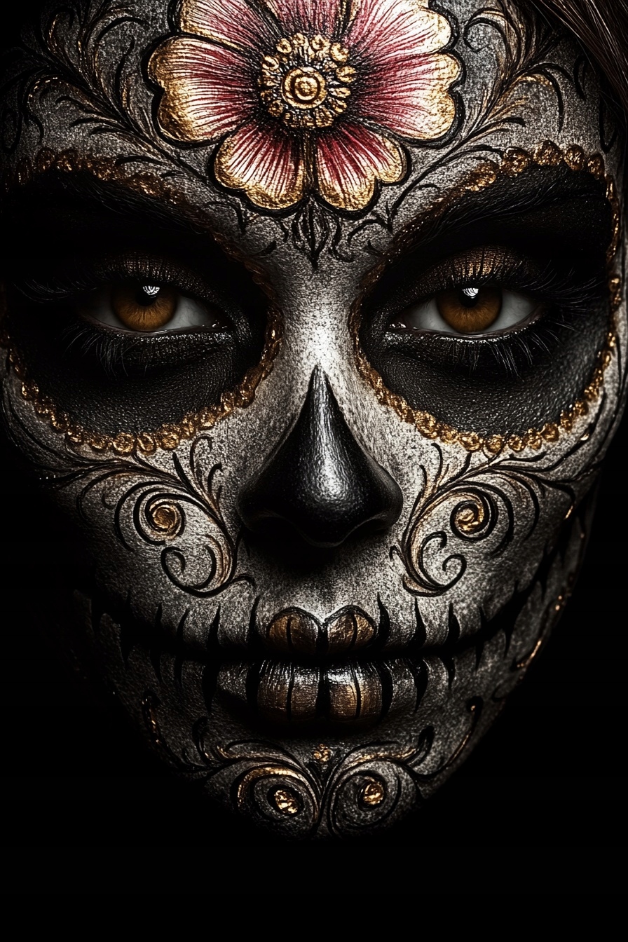 Obraz Na Plátně Canvas Portrét Svátek Zemřelých Mexiko La Catrina 80x120