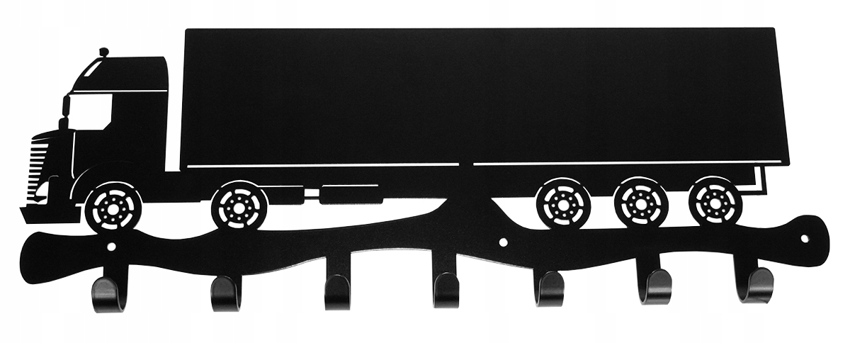 Věšák na oblečení, držák na klíče, háček Tir Černý