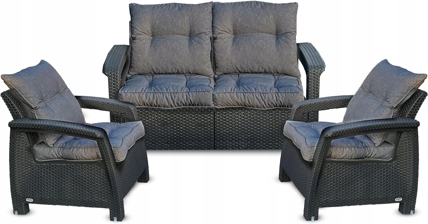 PODUSZKI NA MEBLE OGRODOWE WYPOCZYNKOWE ZESTAW 2 SZT 40X40