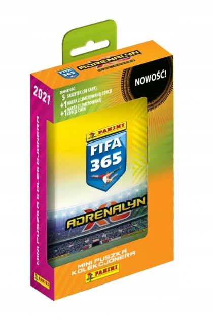 FIFA 365 KARTY PIŁKARSKIE PUSZKA ADRENALYN PIŁKA MBAPPE