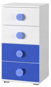 

Simba 09 Komoda Biały Niebieski Szuflady