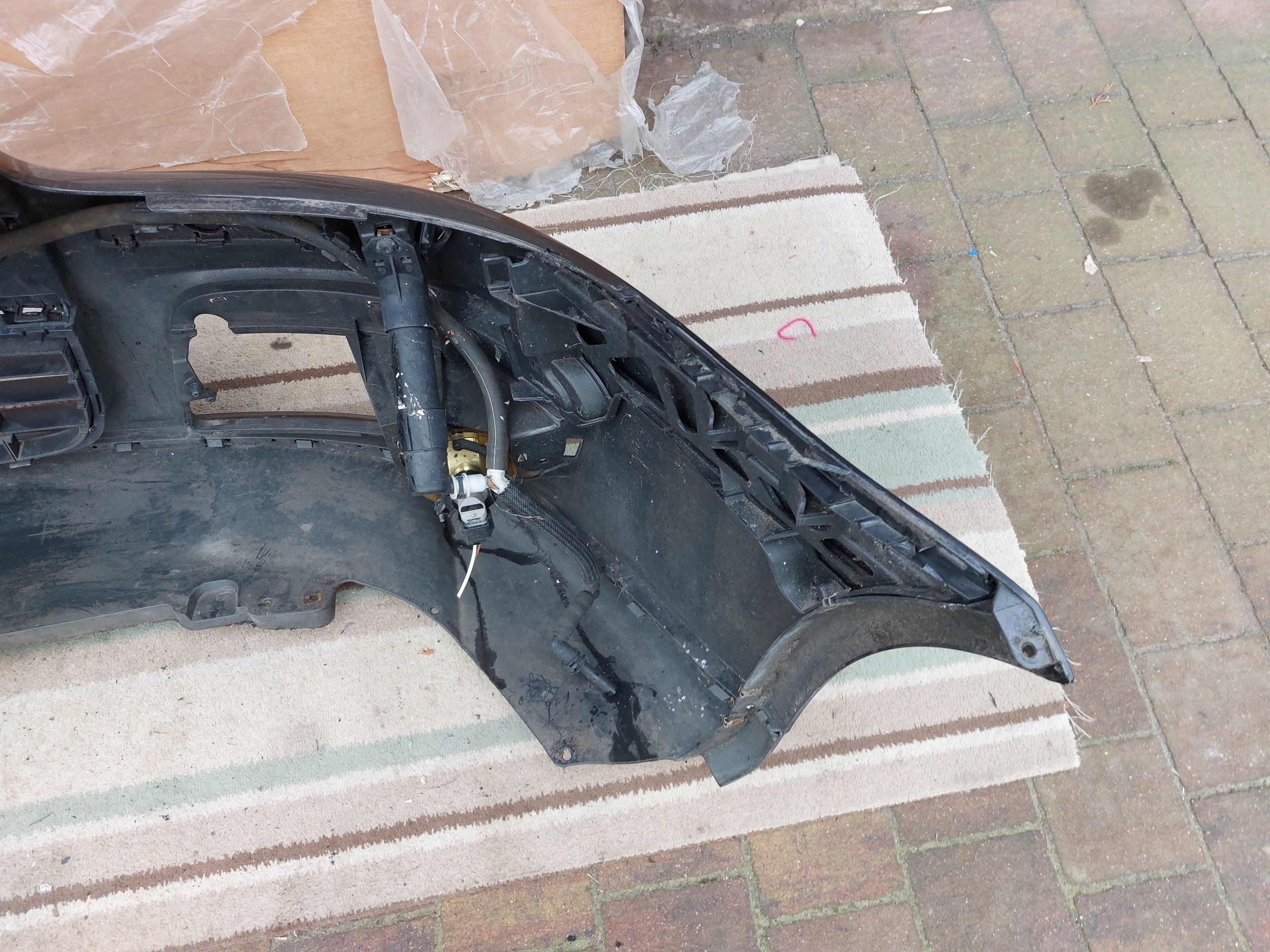 bumper front front VW GOLF V 5 GTI black washers