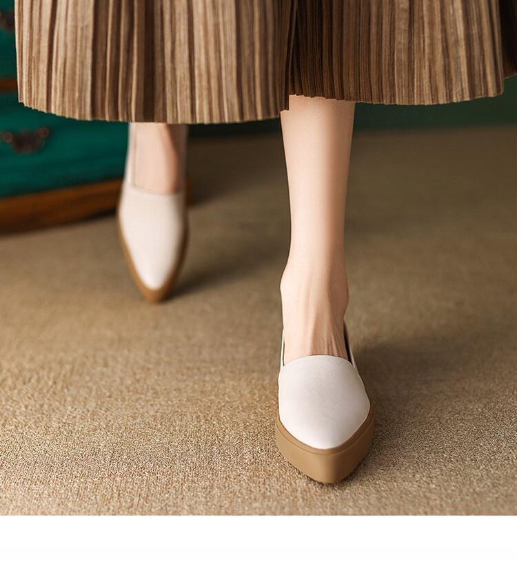 BALERINY BUTYZ PŁASKIE WKŁADKA SKÓRA Chybić Wzór dominujący bez wzoru