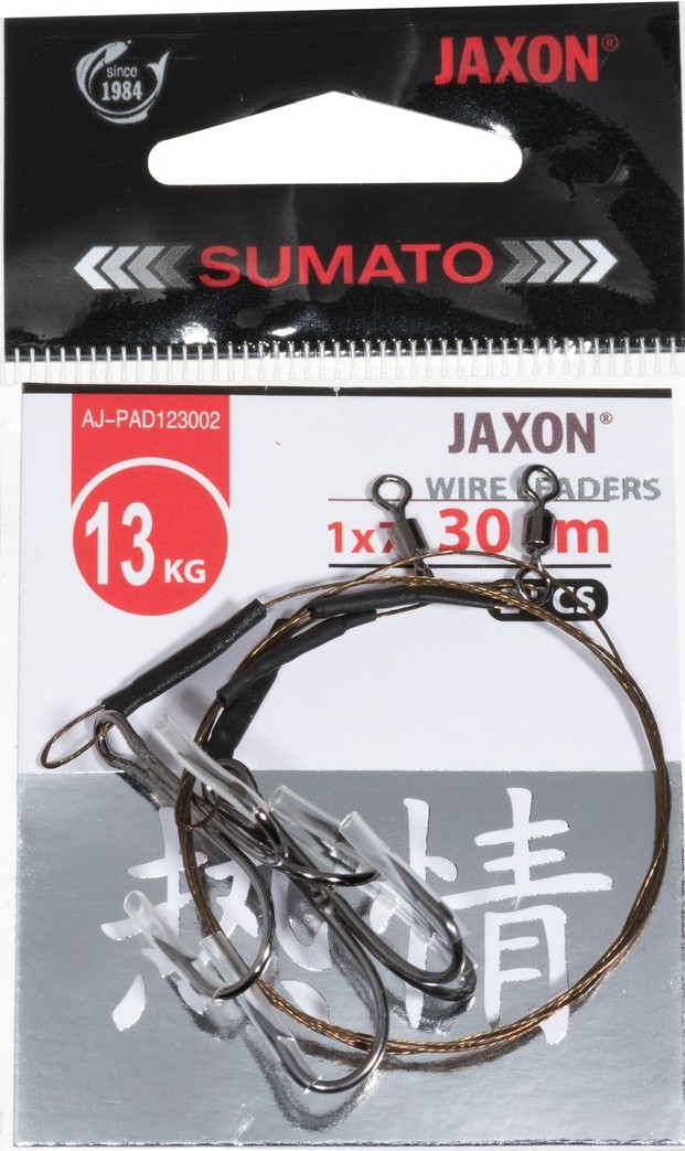 

Przypon Jaxon Sumato Żywcowy 30cm 13kg Kotwica 1/0