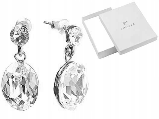 Stříbrné Náušnice se zirkony, elegantní závěsný Dárek pro ženy Colibra