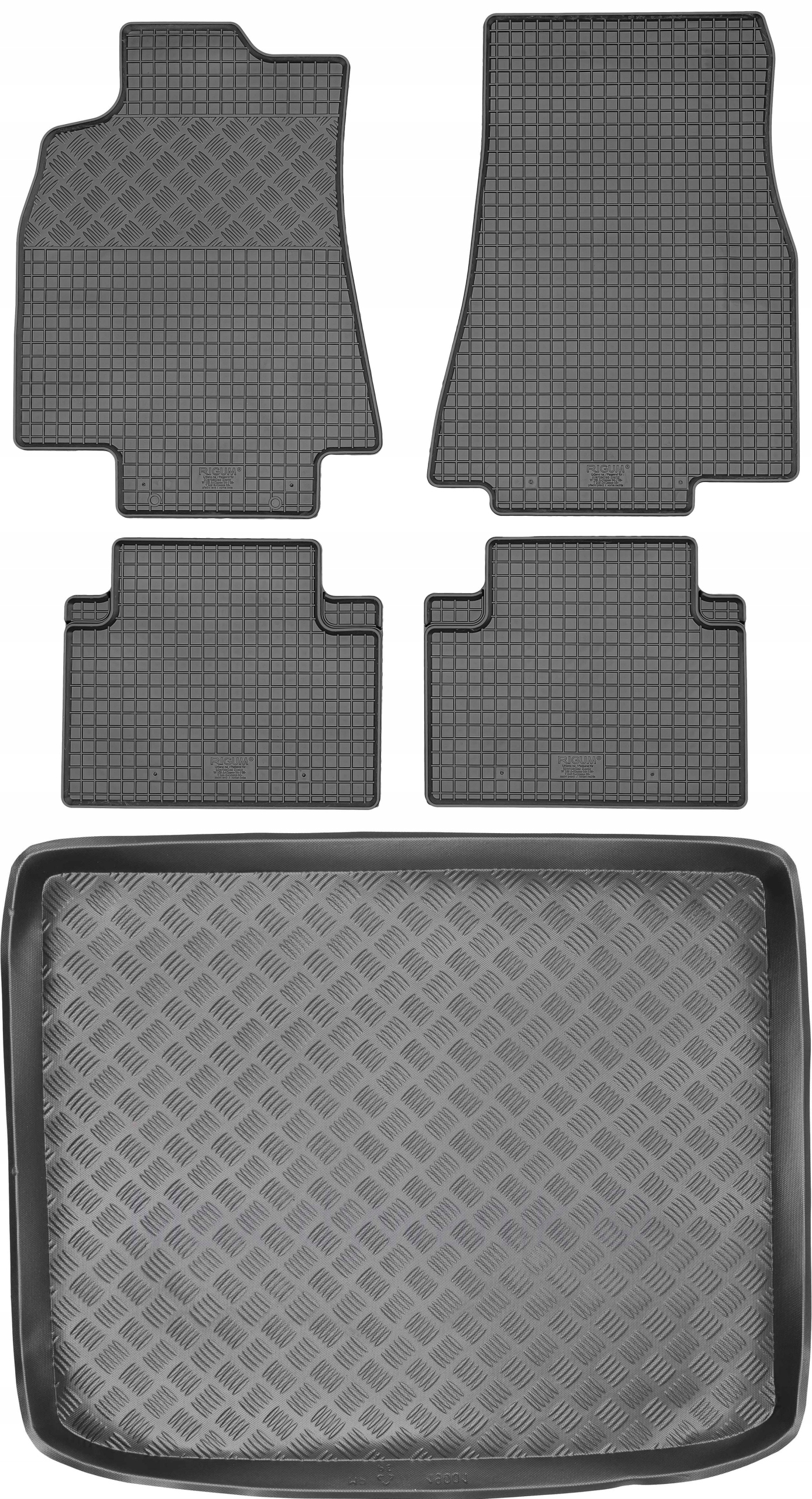 Mercedes B-Klasa W245 2005-2011 Sada Gumové rohože rohož