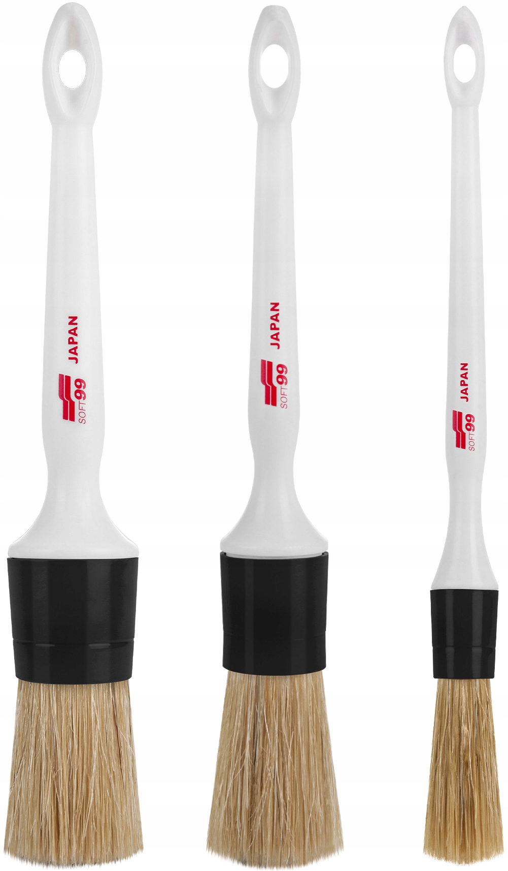 Soft99 Interior Zestaw 3 pędzelków detailingowych