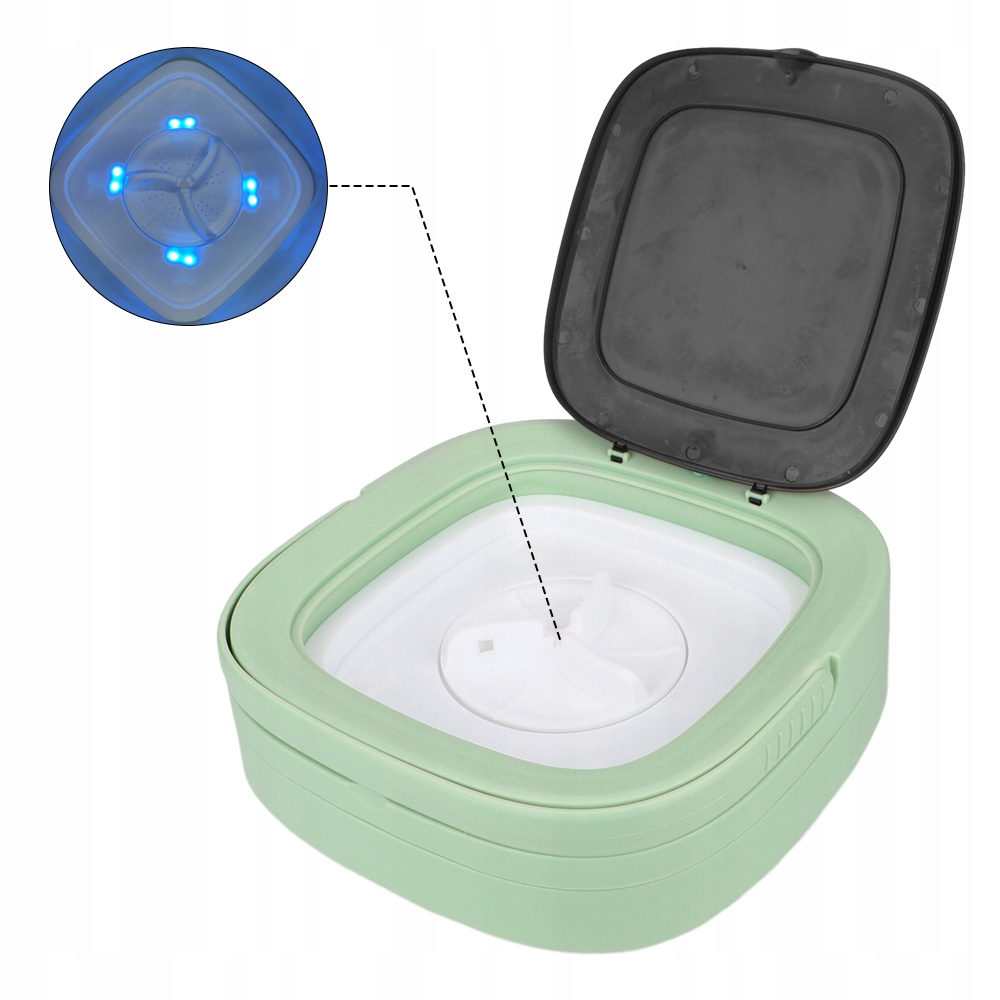 SKŁADANA PRALKA MINI STERYLIZACJA ŚWIATŁEM NIEBIESKIM 11 L Funkcje brak