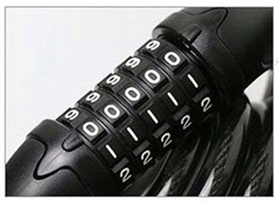 BLOKADA ROWERU NA SZYFR KOD SOLIDNE ZAPIĘCIE ROWER ZABEZPIECZENIE KŁÓDKA Model LINKA SZYFR ZAPIĘCIE