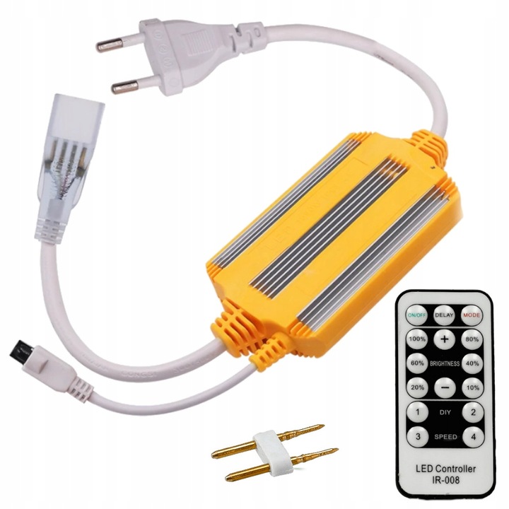 ZASILACZ Z PILOTEM DO NEON LED FLEX 2 PIN 230V