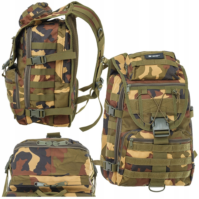 Plecak Turystyczny Taktyczny Survival 40L Wodoodporny Wymiary 50x25x28cm