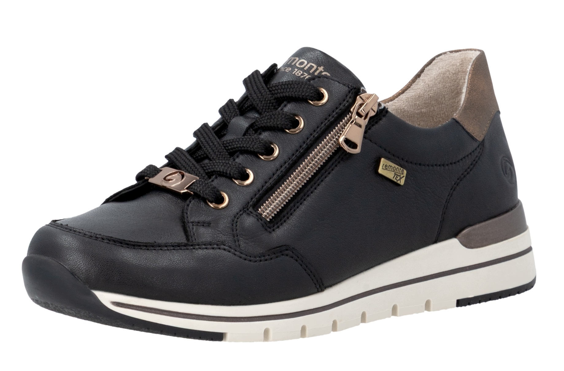 Remonte R6716-03 vel.38 černé polobotky dámské tenisky Rieker Soft Tex
