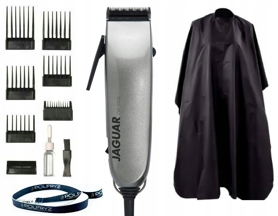 JAGUAR CM 2000 Maszynka GREY + PELERYNA + Gratis
