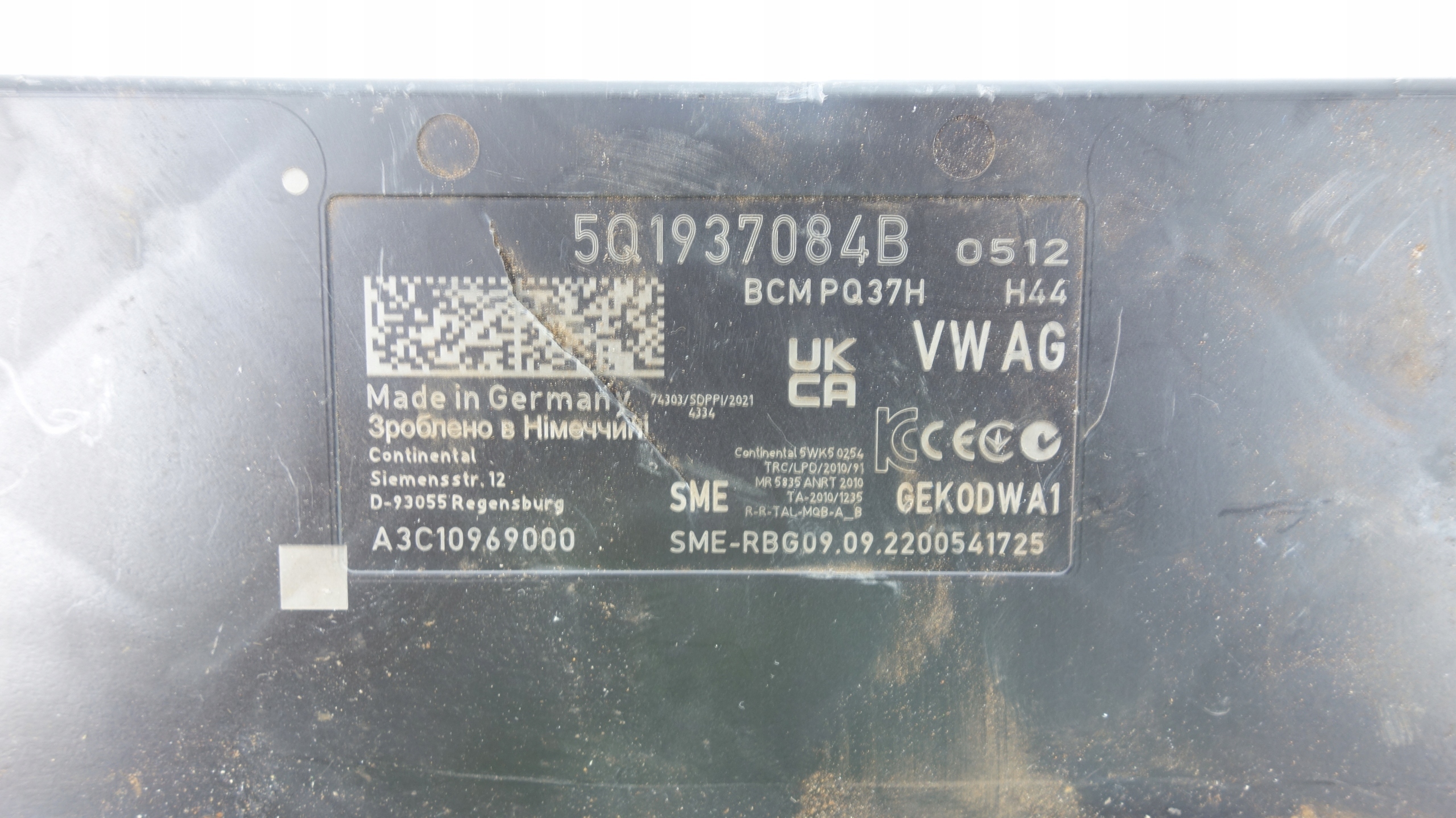 module control unit BCM KOMFORTU VW SKODA 5Q1937084B