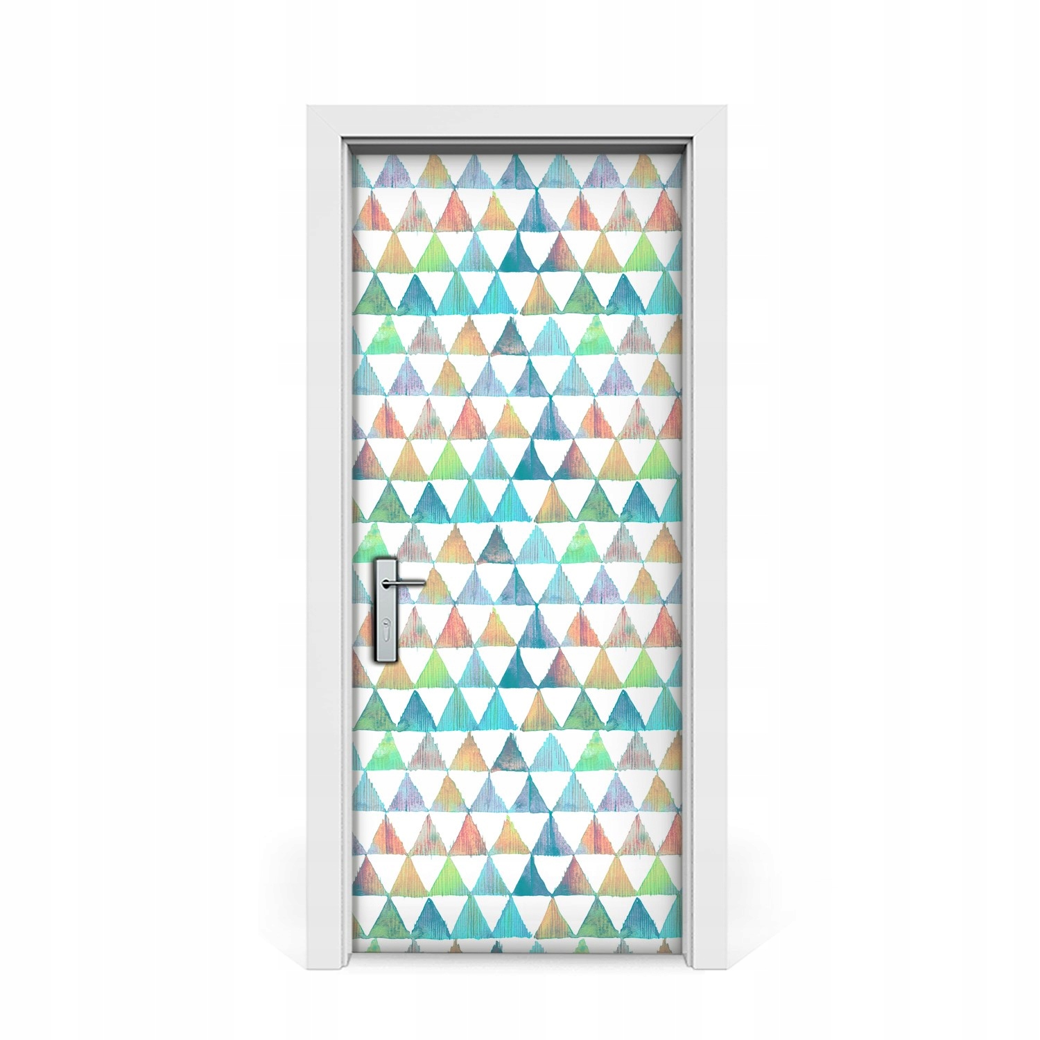 

Naklejka na drzwi Trójkąty geometryczne 85x205