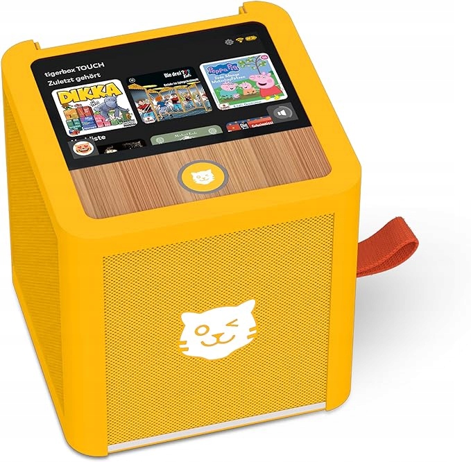 Touch Plus Tigerbox Streaming Box Głośnik Odtwarzacz dla dzieci, żółty