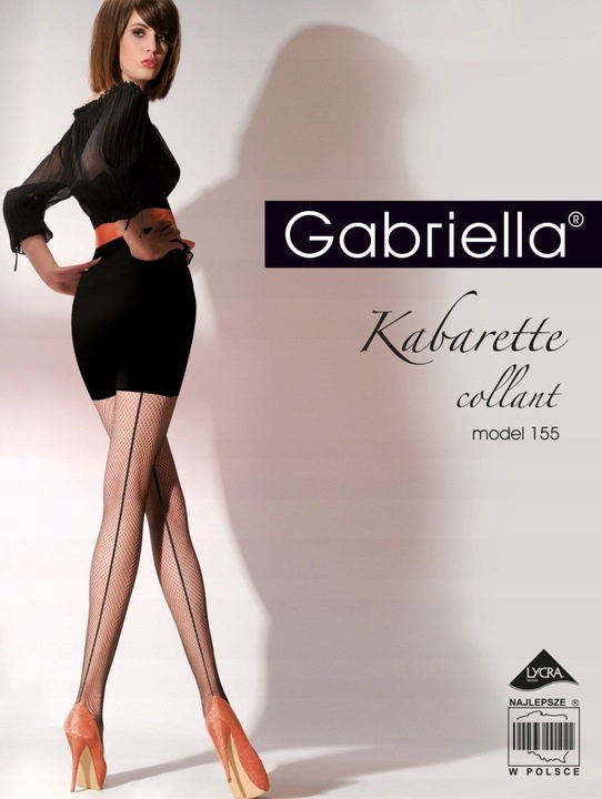 

Rajstopy kabaretki Gabriella Kabarette 155 r.3/4
