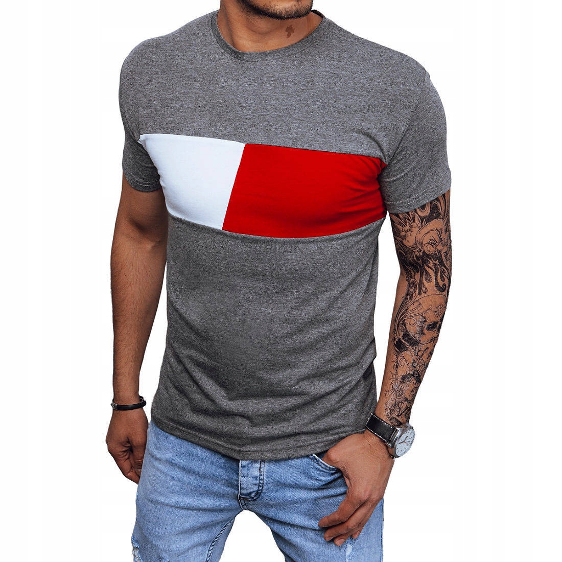 

Męska Koszulka T-shirt Bawełna Kolory ox105 - M