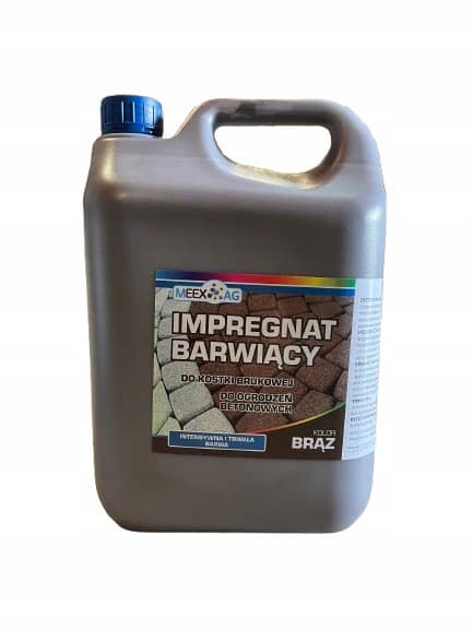 Impregnat barwiący farba do betonu kostki brukowe kolor Brązowy 5L