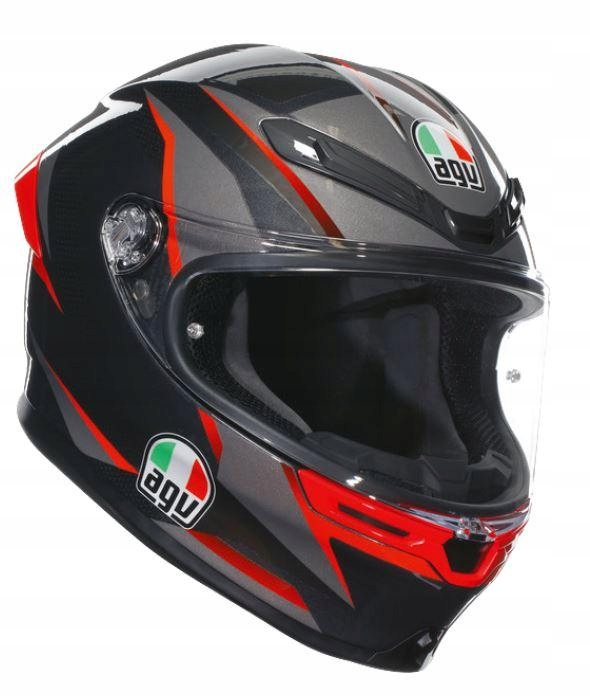 Integrálna prilba Agv K6 S Slashcut čierna/šedá/červená Veľkosť S
