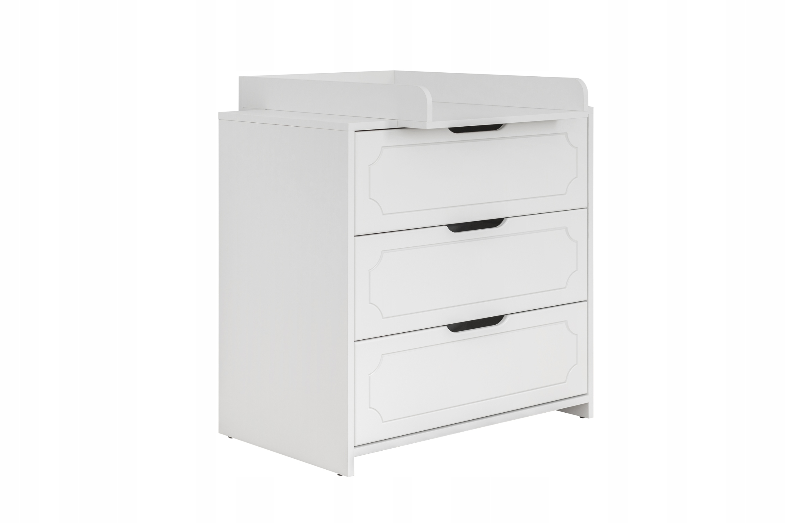 Komoda Baby-Raj biała MDF matowa 3 szuflady nowoczesna
