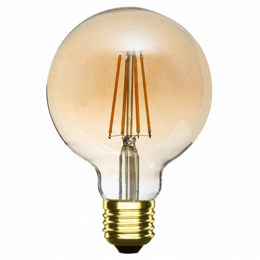 

Żarówka Led Filament E27 G95 2W ciepła amber globe