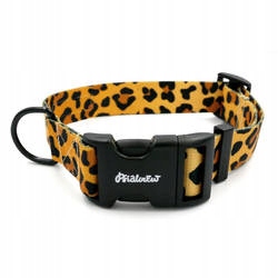 Levně Obojek pro psa Crazy Leopard 3cm XXXL 46-58 cm